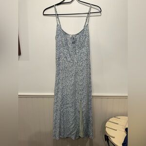 Abercrombie & Fitch Blue Floral Maxi Dress
